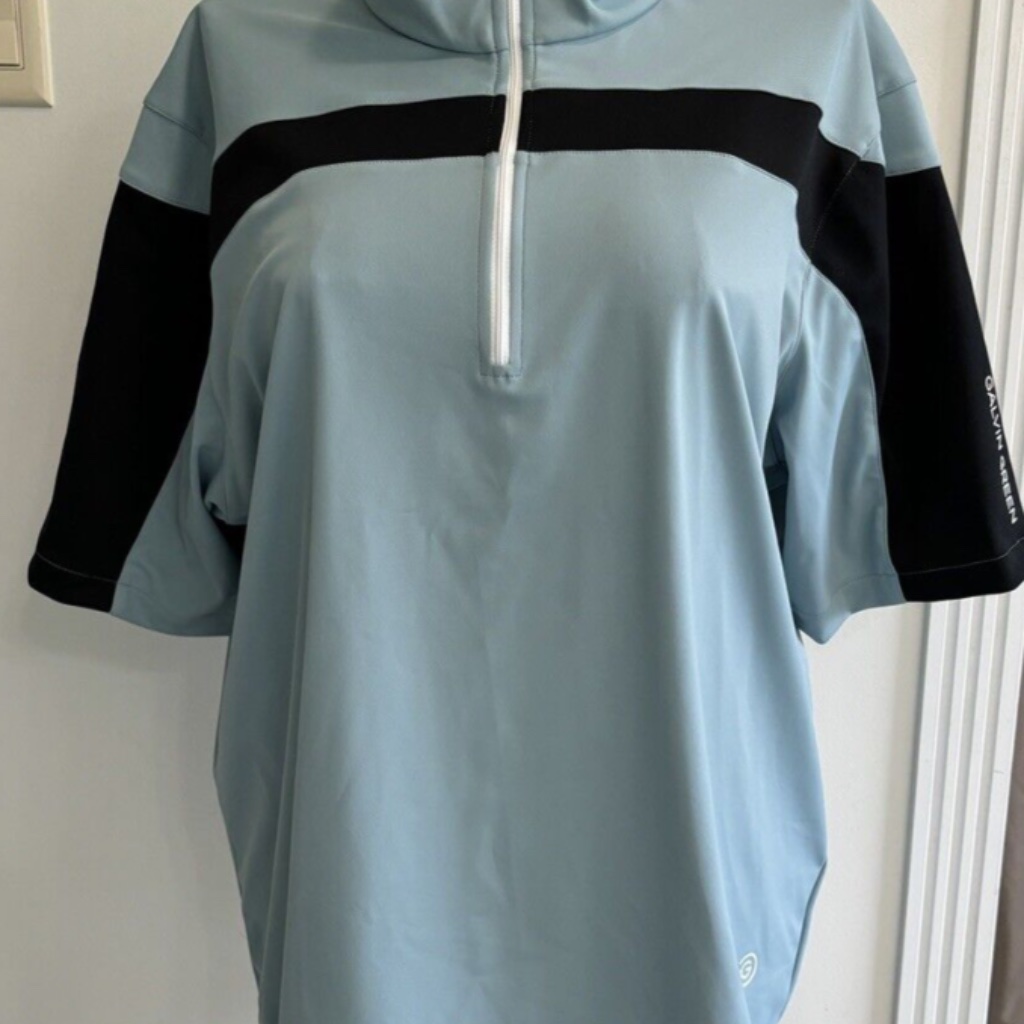 Galvin Green Bay Half Zip Windstopper Xxl Vapor Blue/Black Xxl New With Tags